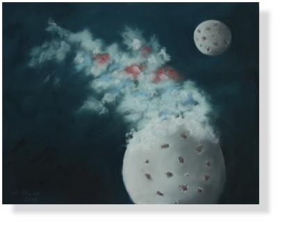 (81) Im Universum,
50 x 60 cm 2012 (81) Im Universum,
50 x 60 cm 2012